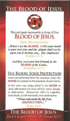 Blood of Jesus Card – Church Ministry Resource Bookstore